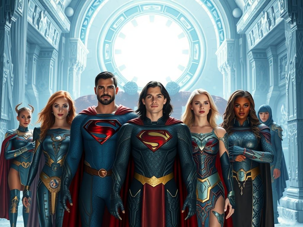Kryptonians Gather at the Fortress of Solitude