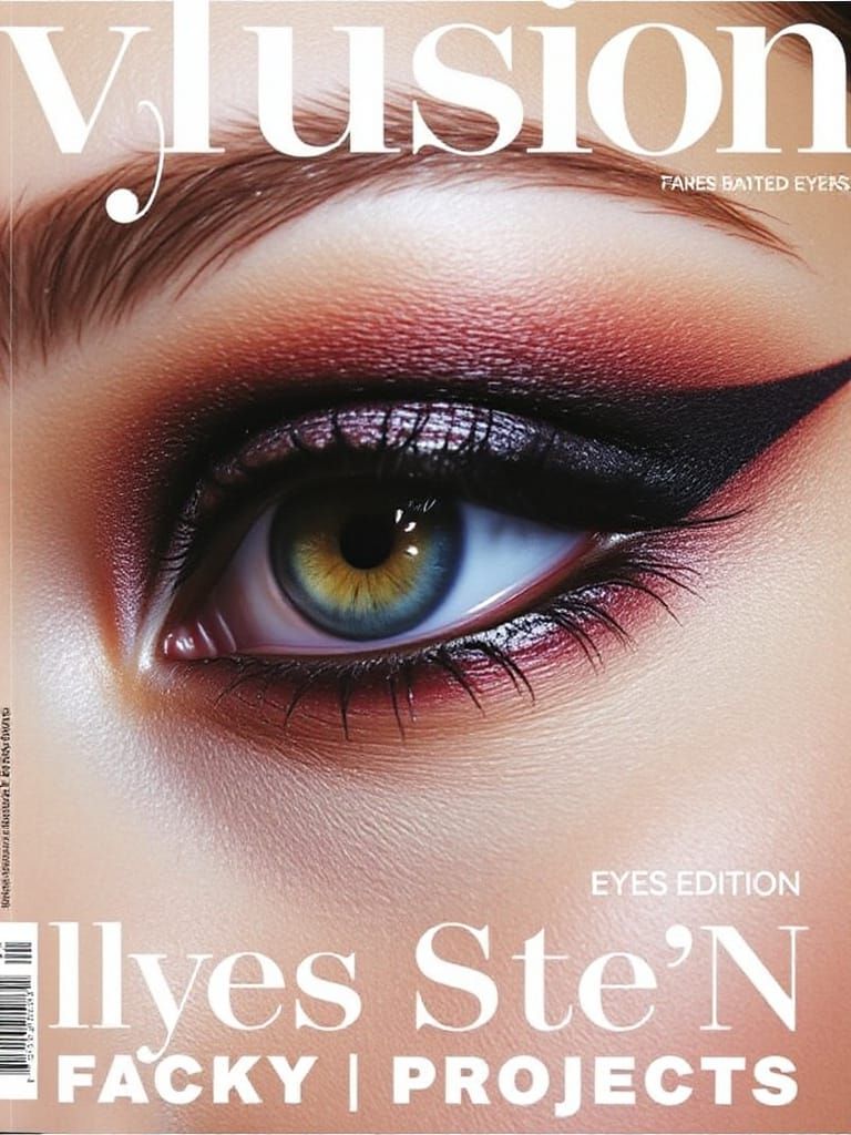 Macro Eye Magazine Cover: 'Illusion' Eyes Edition