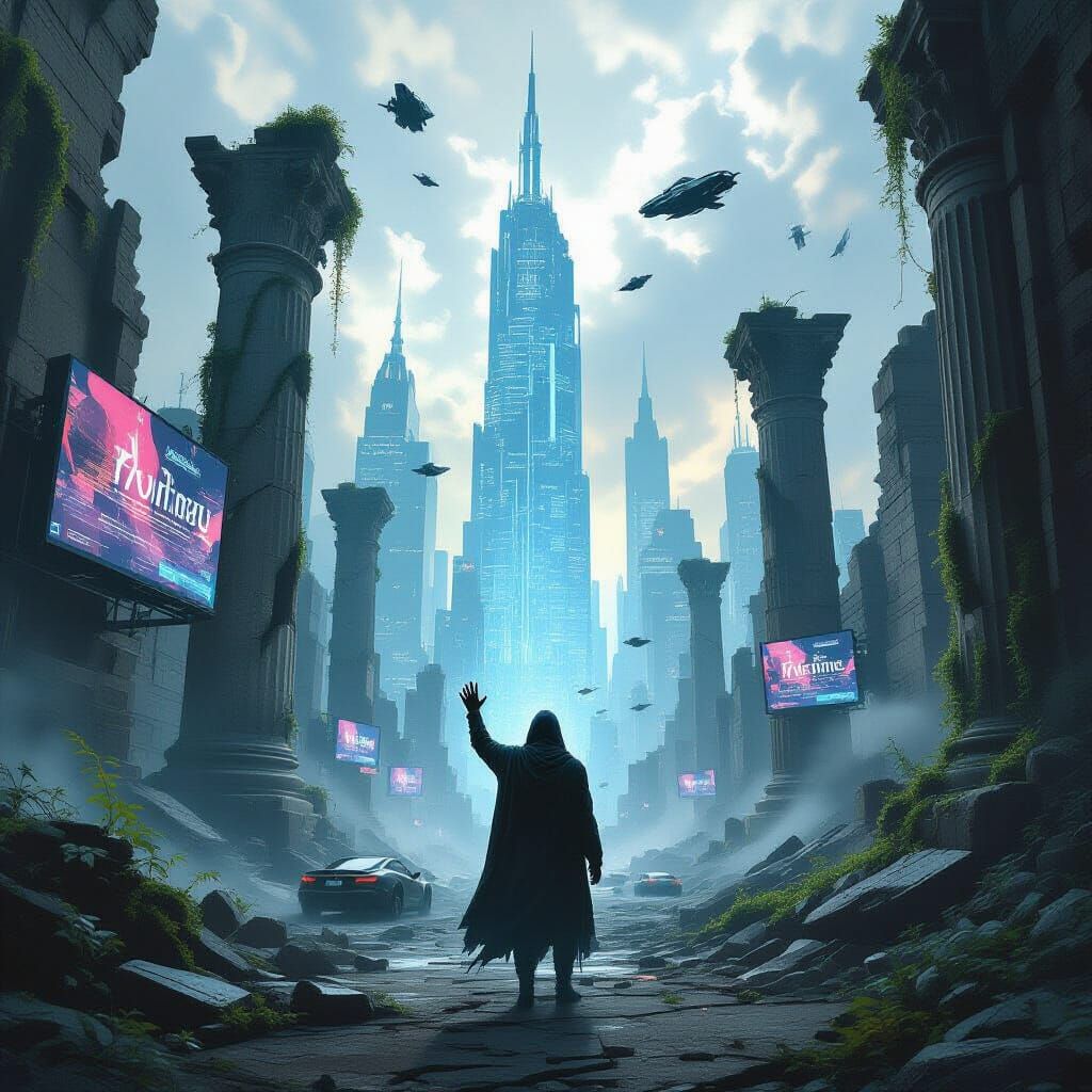 Time Unravels in Apocalyptic Cyberpunk Ruins