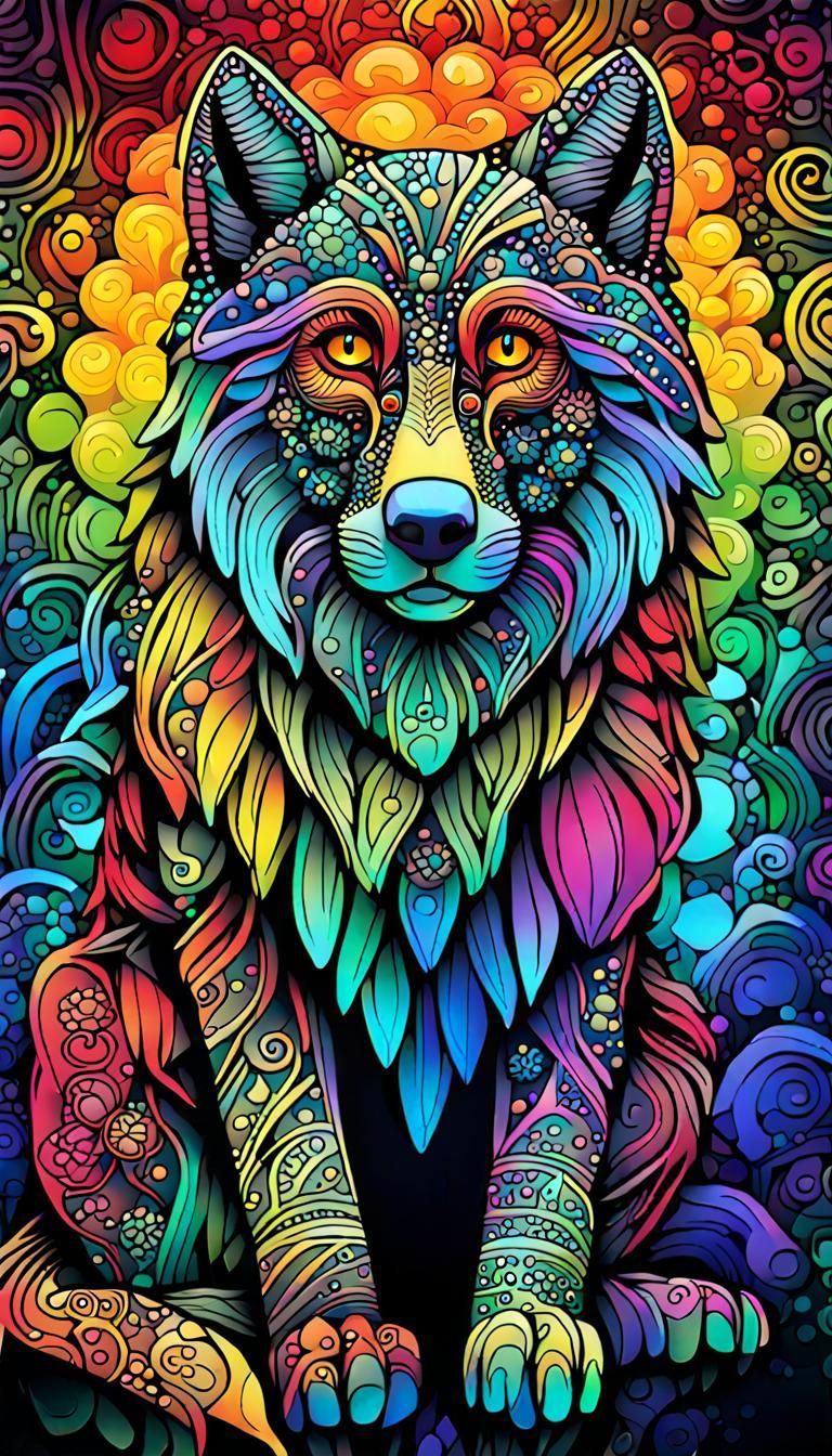 Zentangle Iridescent Masterpiece 
Non humanoid life form evo...