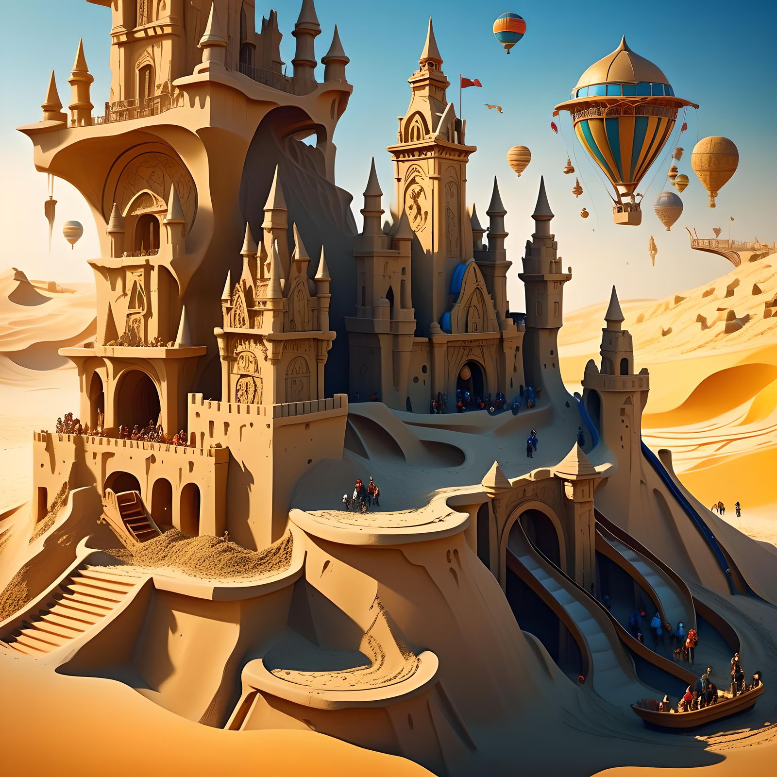 Sandcastle Theme Park: Detailed Matte Painting in Unreal Eng...