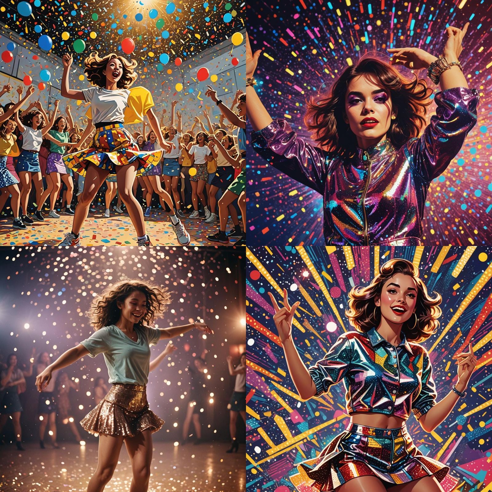 Person in Mini Skirt Dancing on Stage