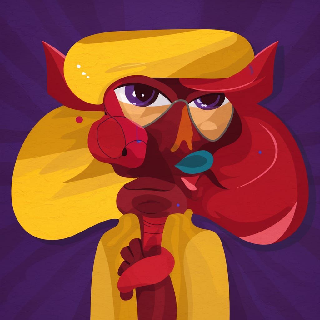 Ethereal Abstract Texture With Deluxe Yellow Rich Accents