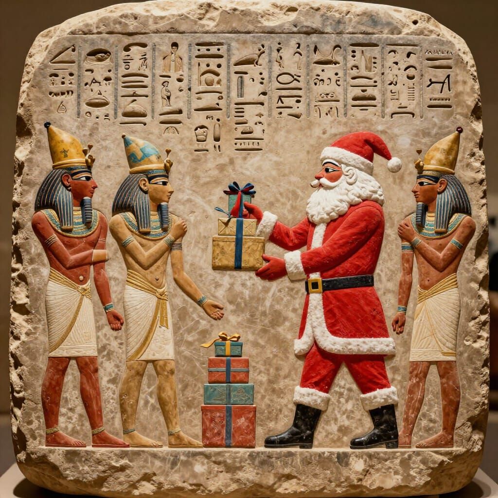 Santa Claus in Ancient Egyptian Hieroglyphics