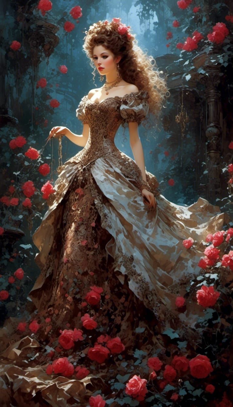 Princess Briar Rose in Rococo Style