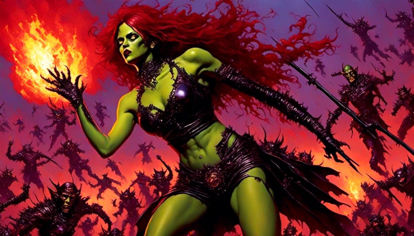 Jalapeno Creature in 2000s Comic Style