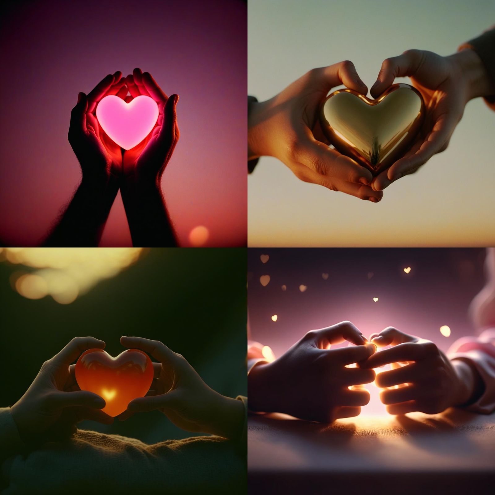 Hands Holding Heart Symbolizing Warmth and Love