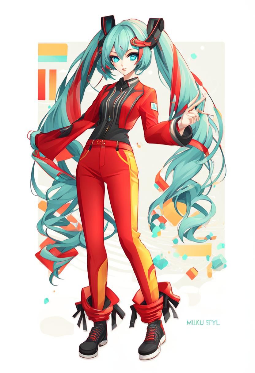 Anime Girl Character in Contemporary Style