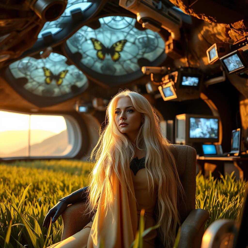 Tippi Hedren as Batgirl in a High-Tech Butterfly Cave