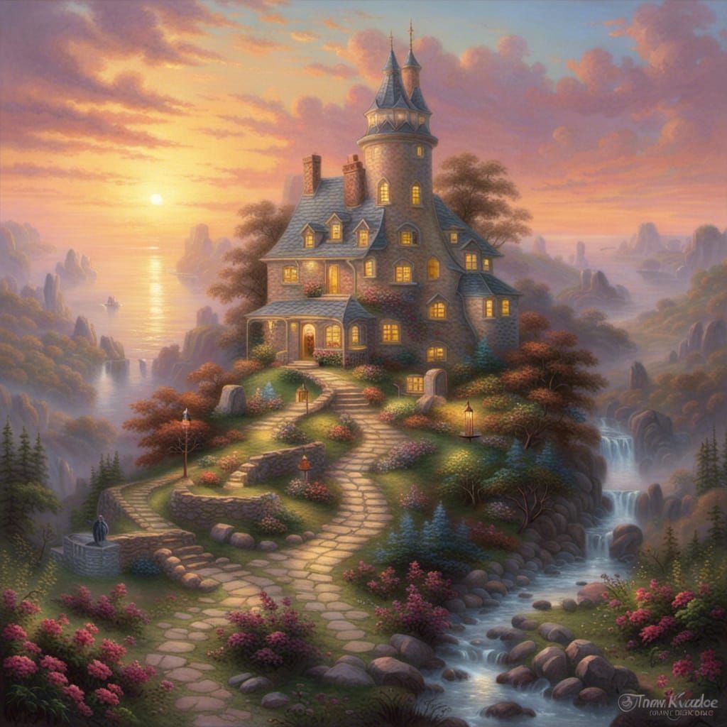 Ethereal Desert Sunset: Hyperdetailed Fantasy Art