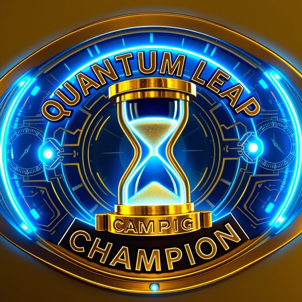 Futuristic Quantum Leap Championship Faceplate