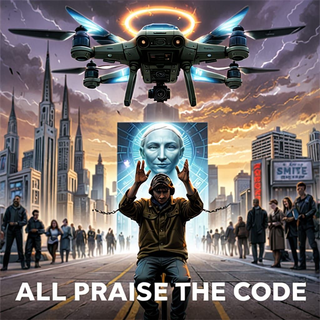 Dystopian Rebellion in a Futuristic Metropolis