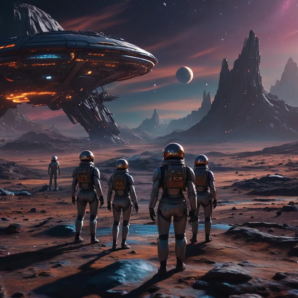 Galactic Gals Embark on Epic Space Odyssey in Vibrant Sci-Fi...