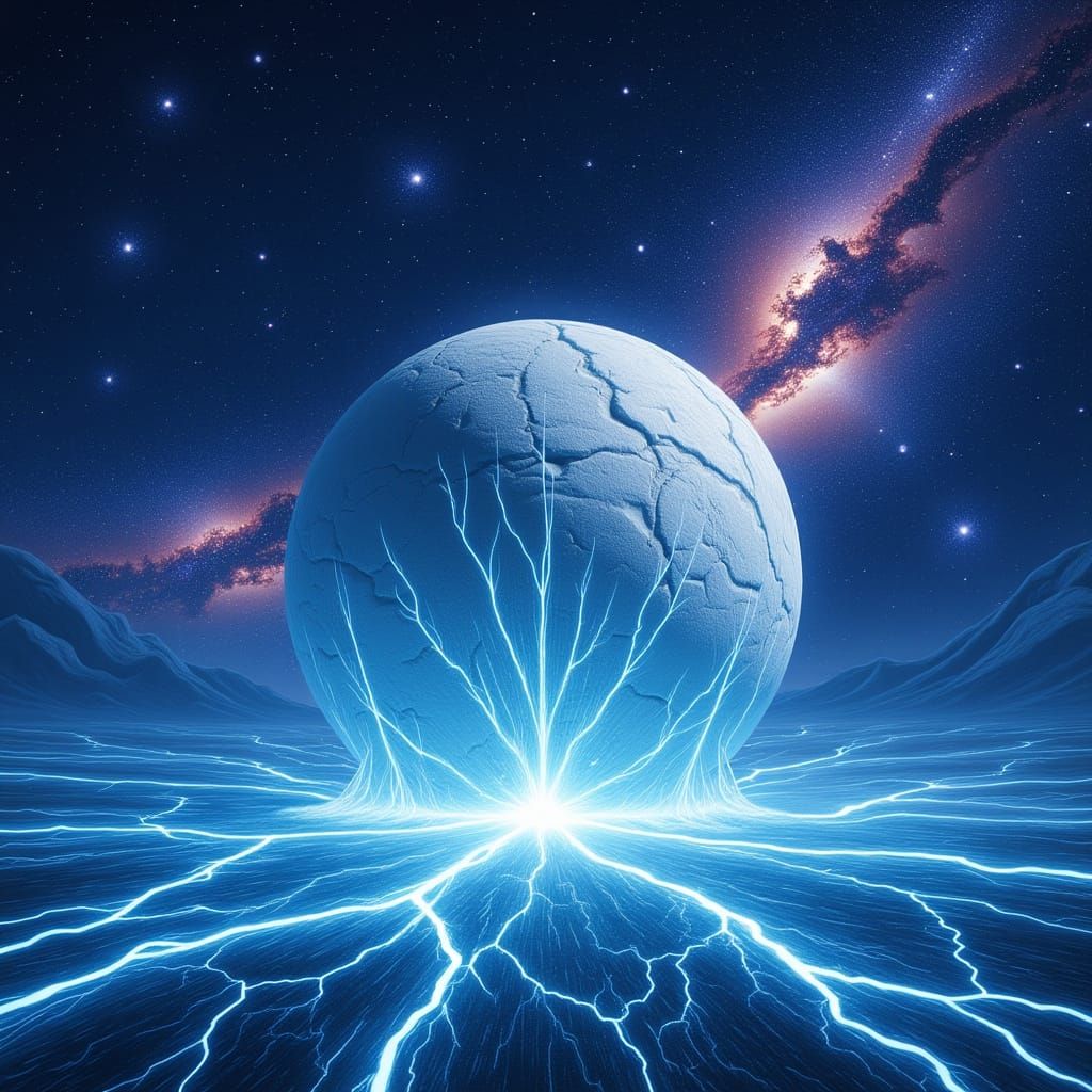 Europa's Ethereal Glow: Cosmic Ice Fields Under Jupiter's Ga...