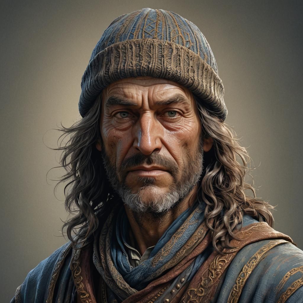 Grizzled Male Sorcerer