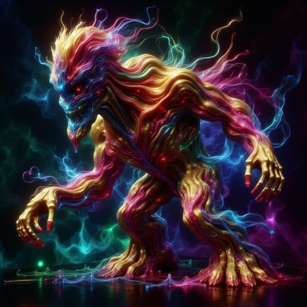 Hyper-Detailed Dark Fantasy Concept Art in Photorealistic St...