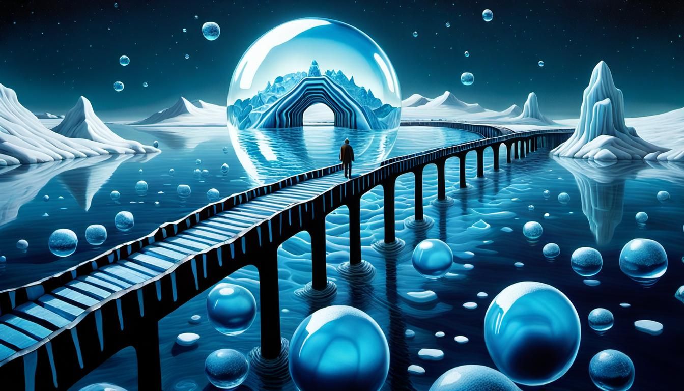 Surreal Alien Crossing Hundertwasser-Escher Bridge