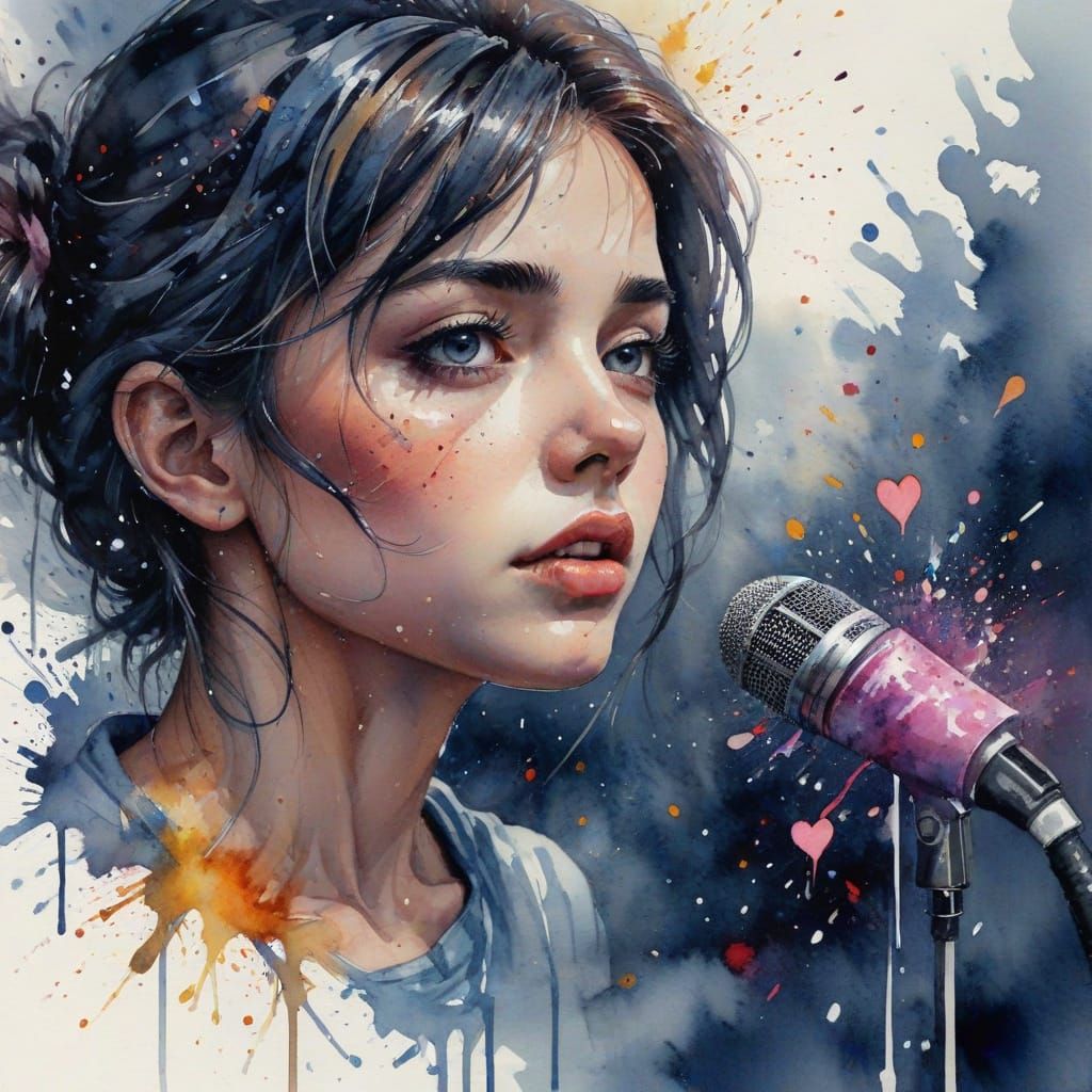 Soulful Young Woman Embracing Self-Discovery in a Whimsical ...