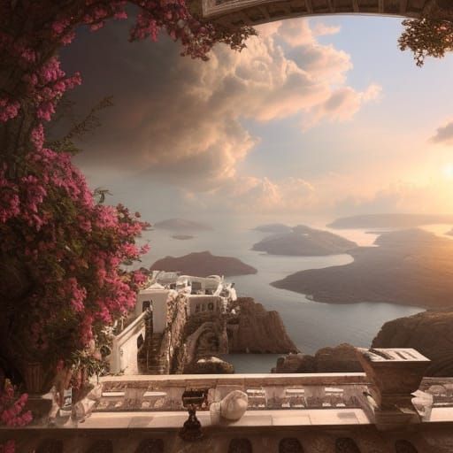 Epic Greek Goddess in Digital Matte Painting