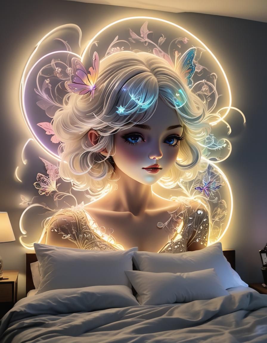 Spectacular 5D Wall Art in Mucha-Inspired Style