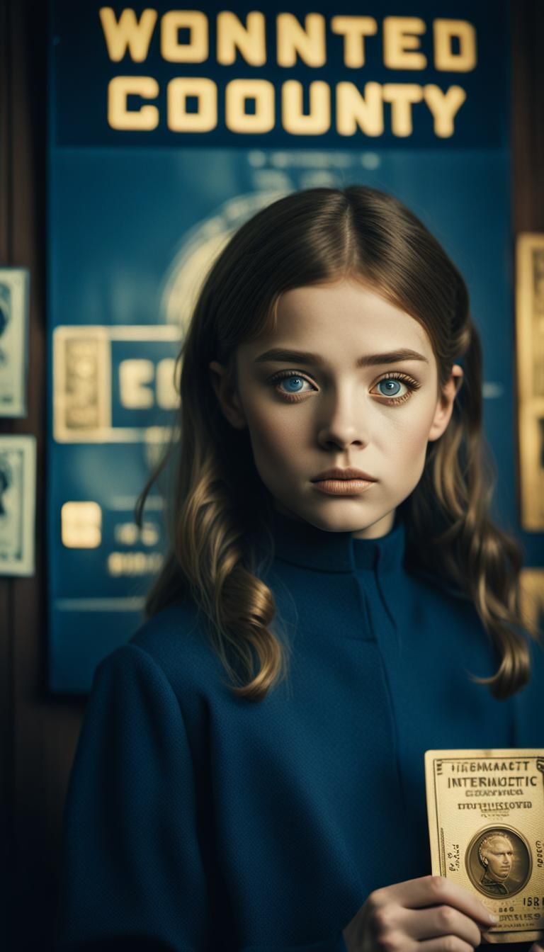 Retro Sci-Fi Portrait: Wanted Intergalactic Scammer