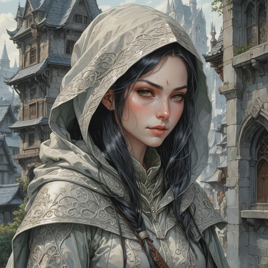 Ornate Portrait of an Elven Rogue