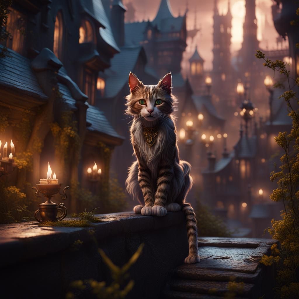 Fantastical Jellicle Cats in Detailed Matte Painting