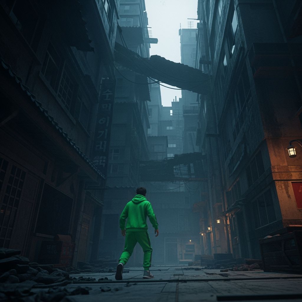 Eerie Game in Dystopian Korean Architecture