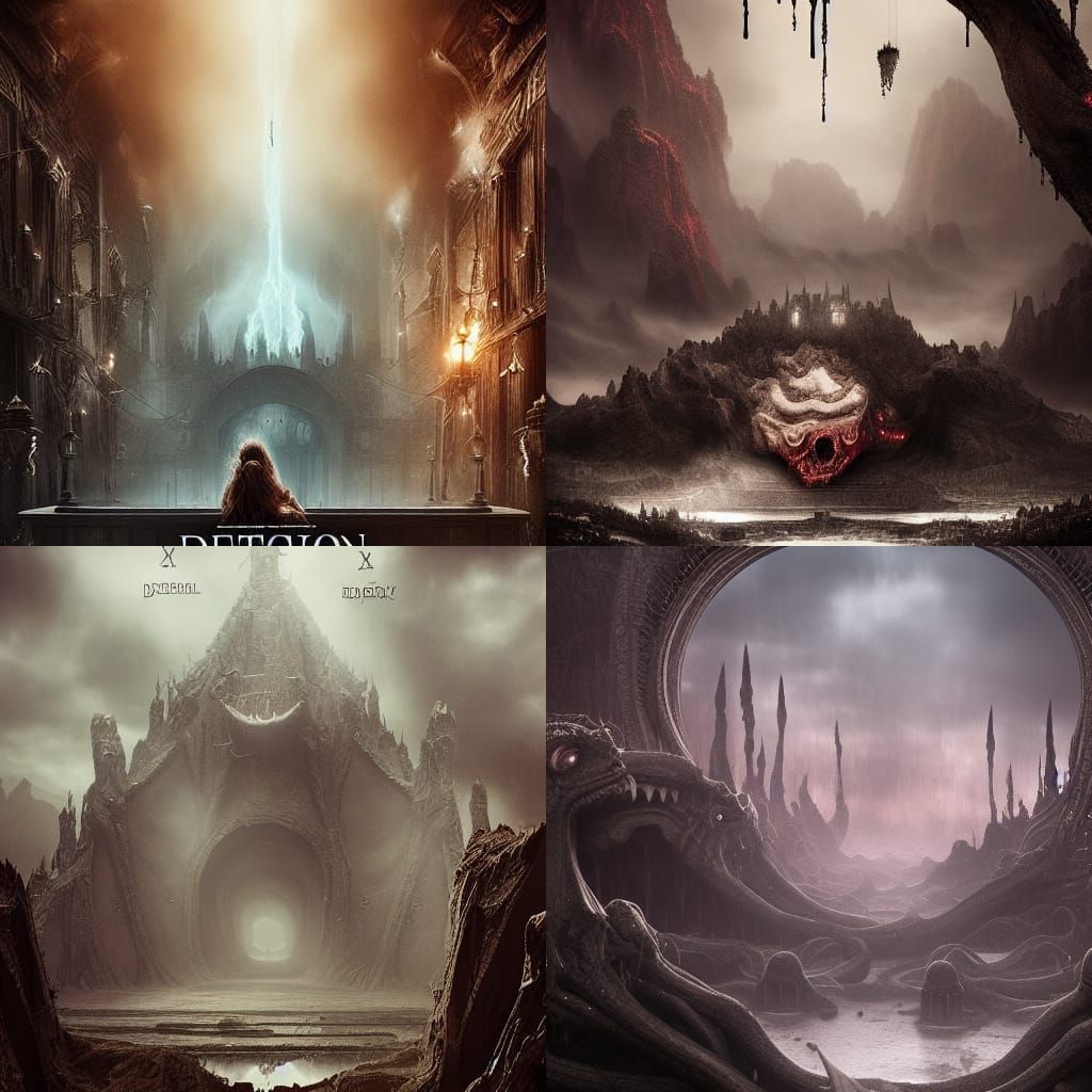 Surreal Liquid Demons of the Mind: Digital Matte Painting