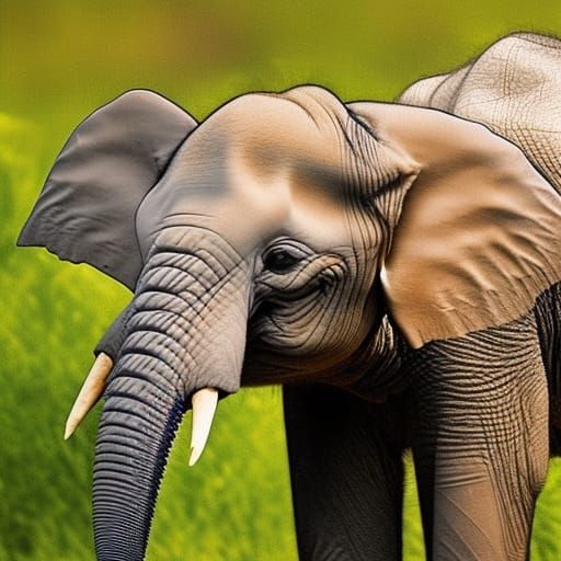 Elephants Trapped: Colorful Graffiti Street Art