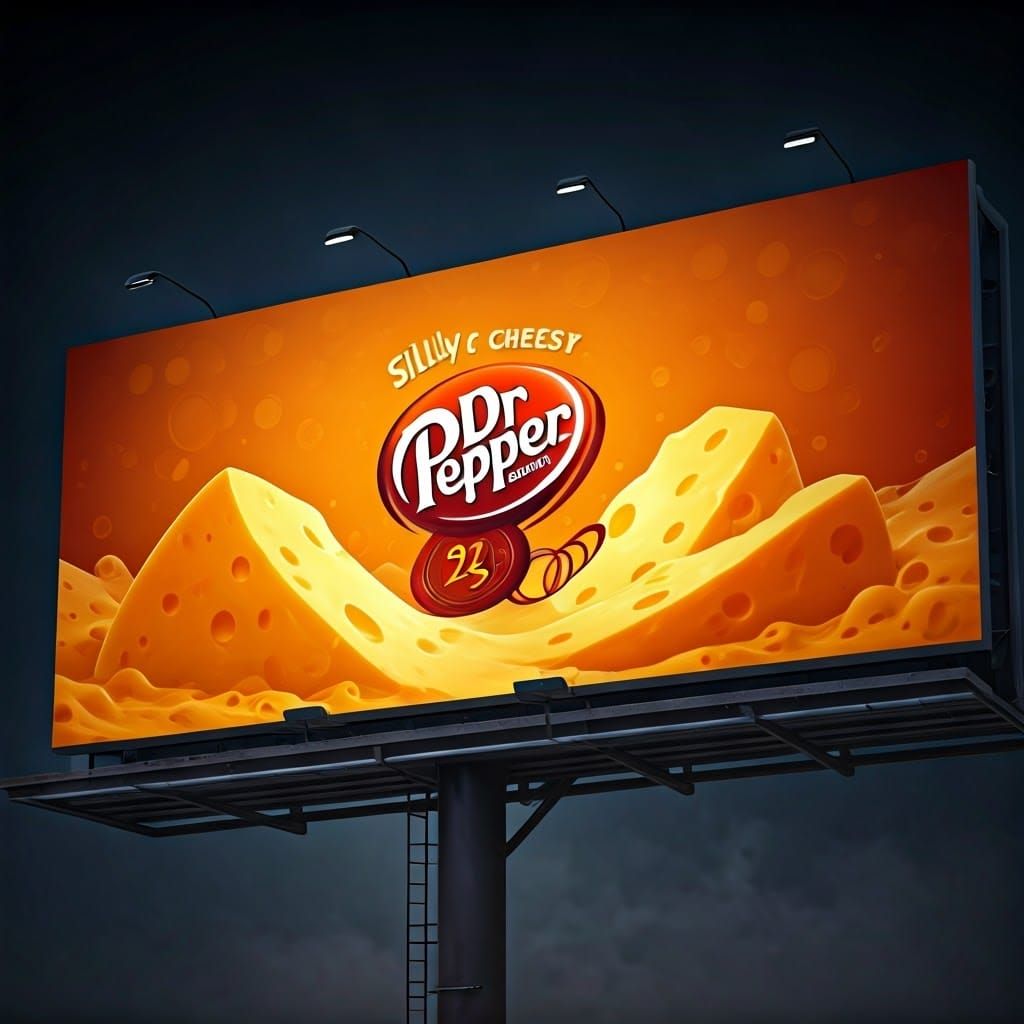 Fantastical Dr. Pepper Billboard in Deep Color