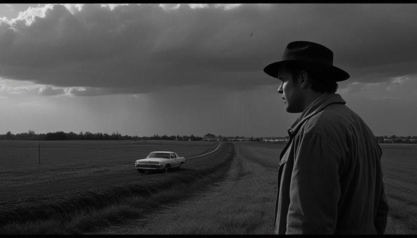 Ethereal Kent County Landscape in Timeless Black and White