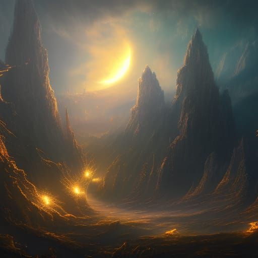 Fantastical Night Sky with Deep Color Details