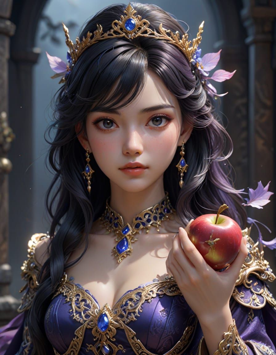 Anime-Inspired Queen of the Underworld Portrait