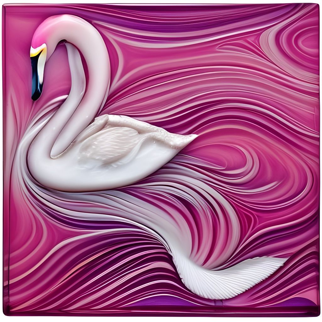 Fuchsia swan