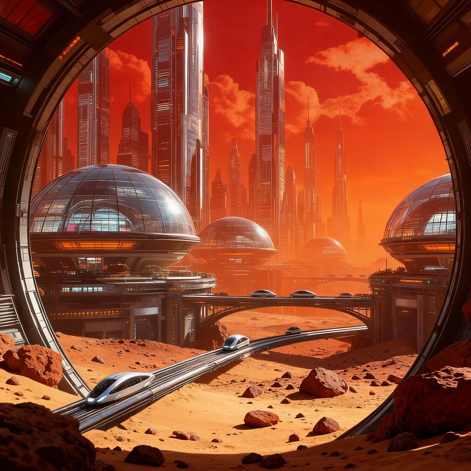 AI-Generated Image of Mars