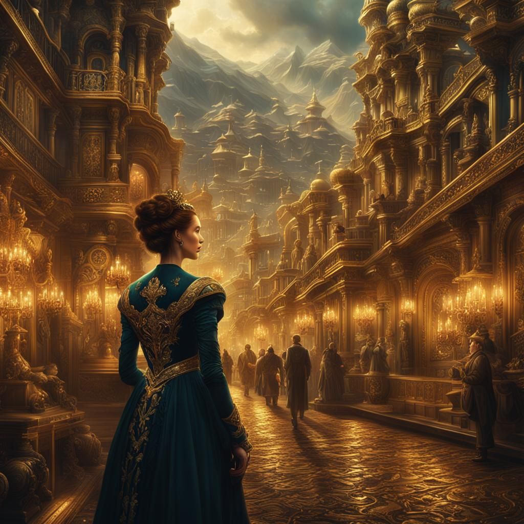 Gilded Lady: A Dramatic Digital Masterpiece