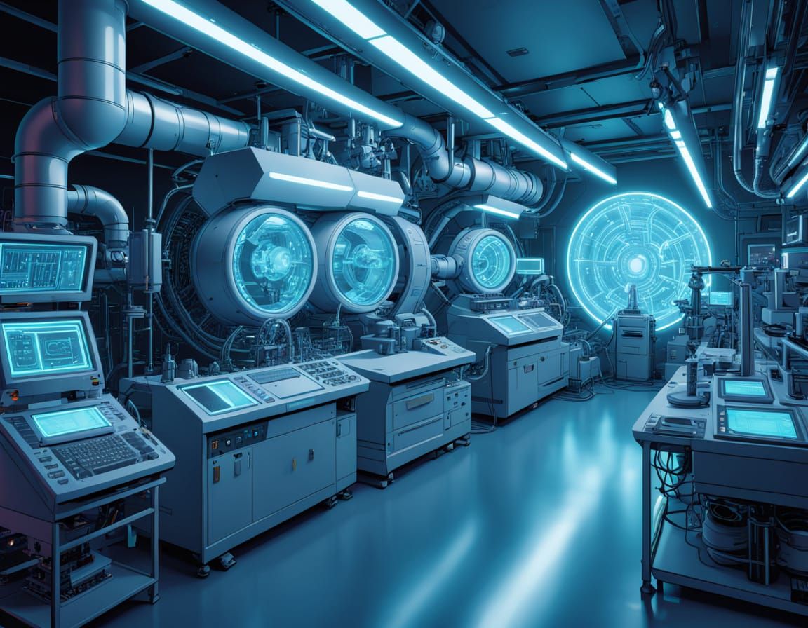 Moebius-Inspired High-Tech Laboratory