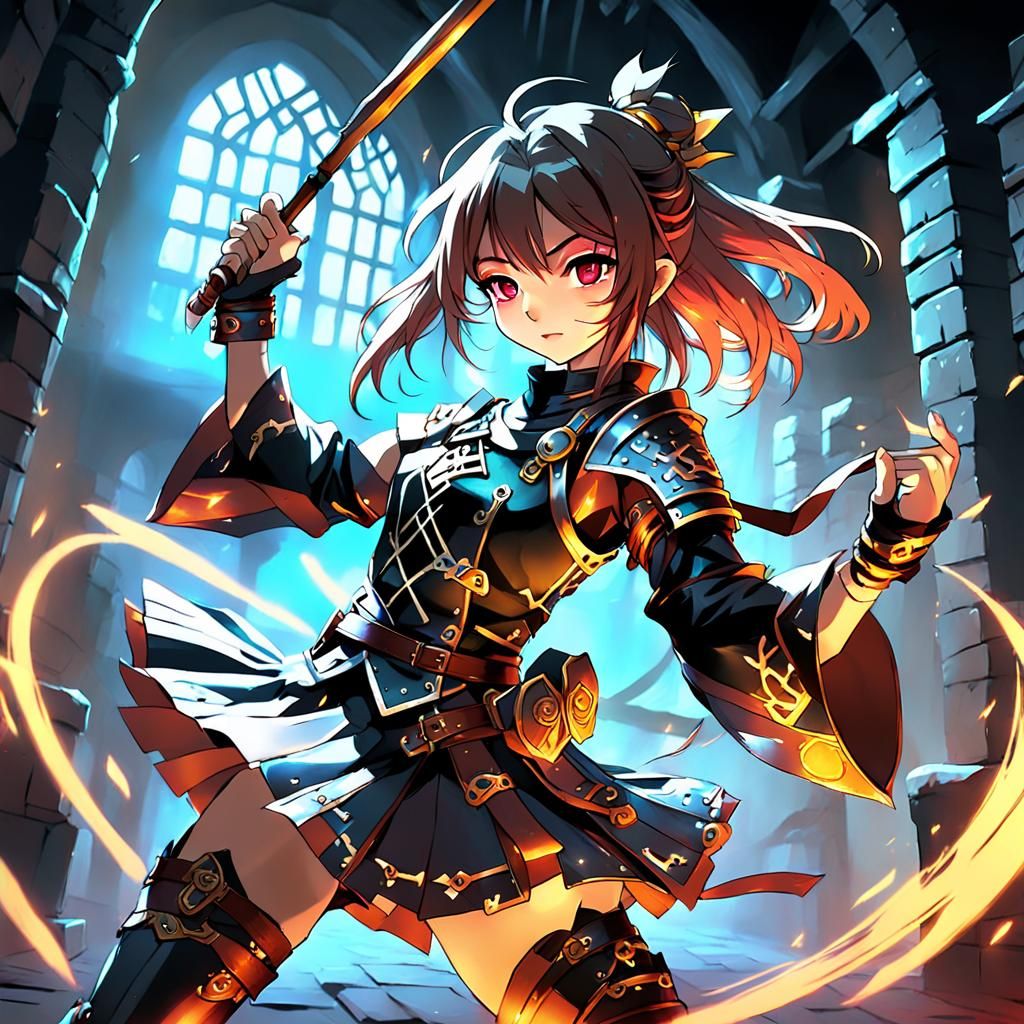 Anime Bard Dancer in Dungeon Fantasy