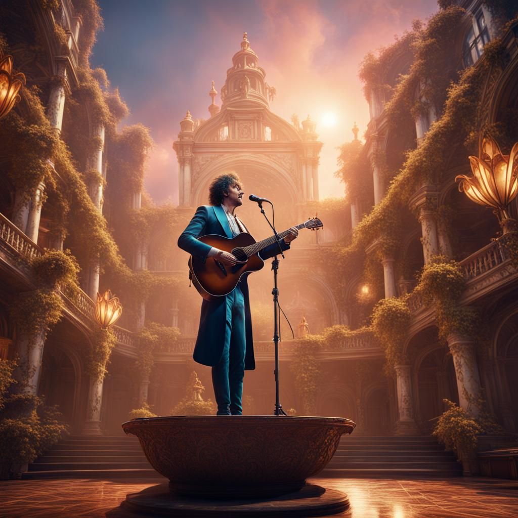 Semino Rossi Performs in Argentina: Matte Painting