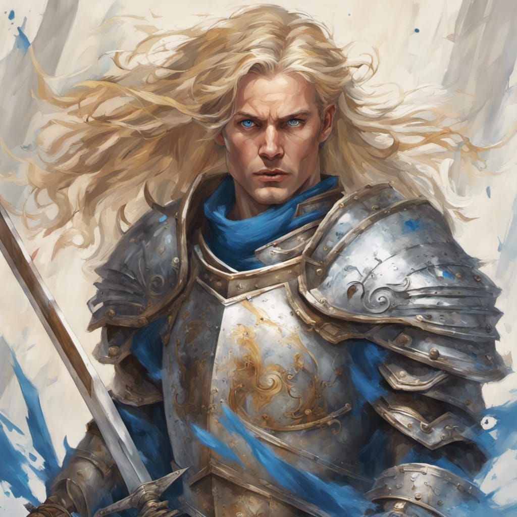 Paladin Quest: Hyperrealistic Fantasy Portrait