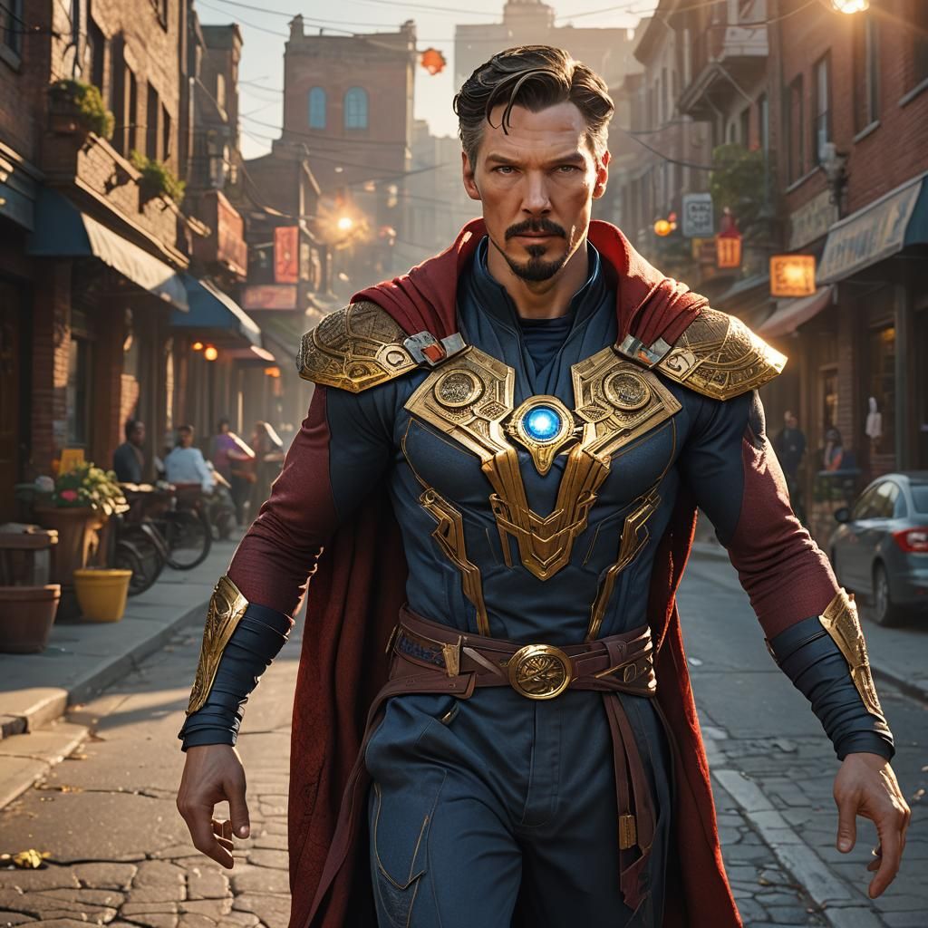 Doctor Strange Cosplay: Hyperrealistic Street Portrait