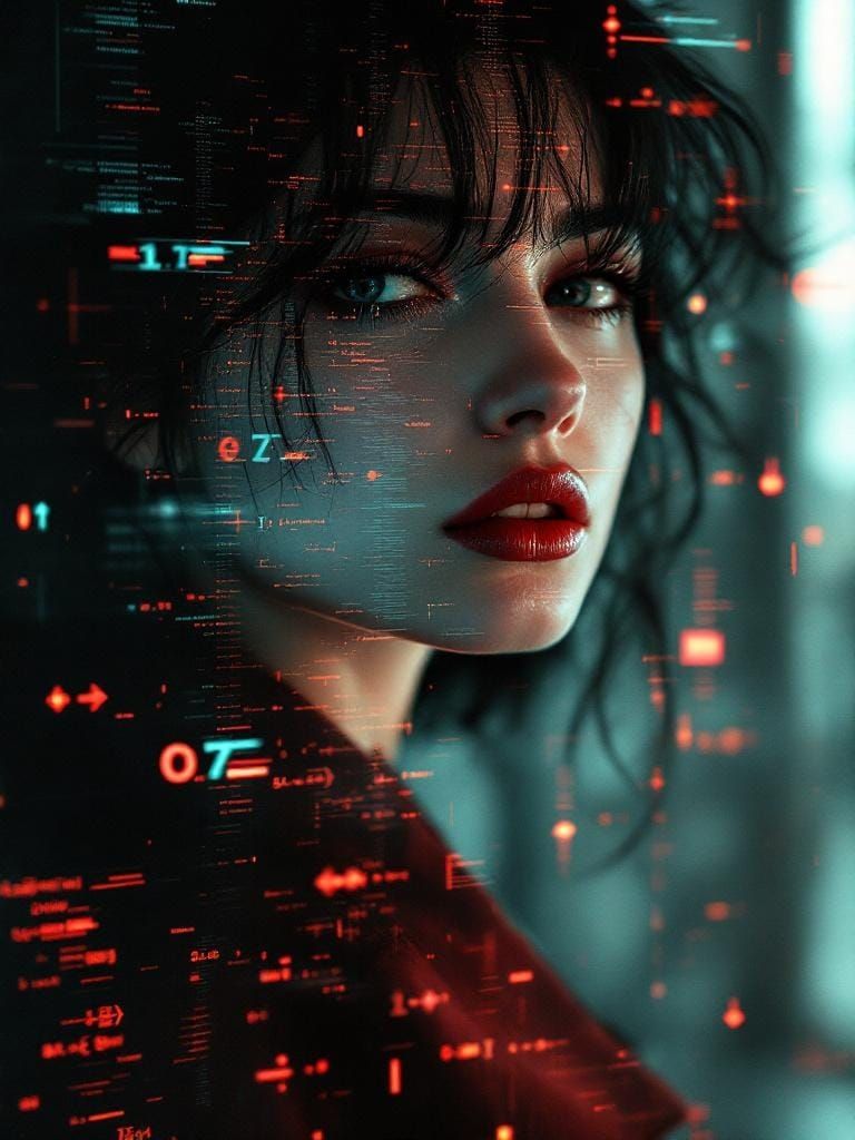 Glitch Photo Art: Fractal Data Streams and Quantum Waves