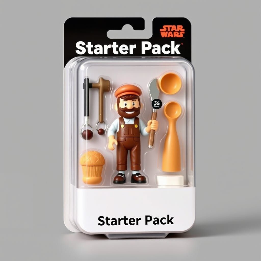 Starter Pack Boulanger Figurine with Accessories