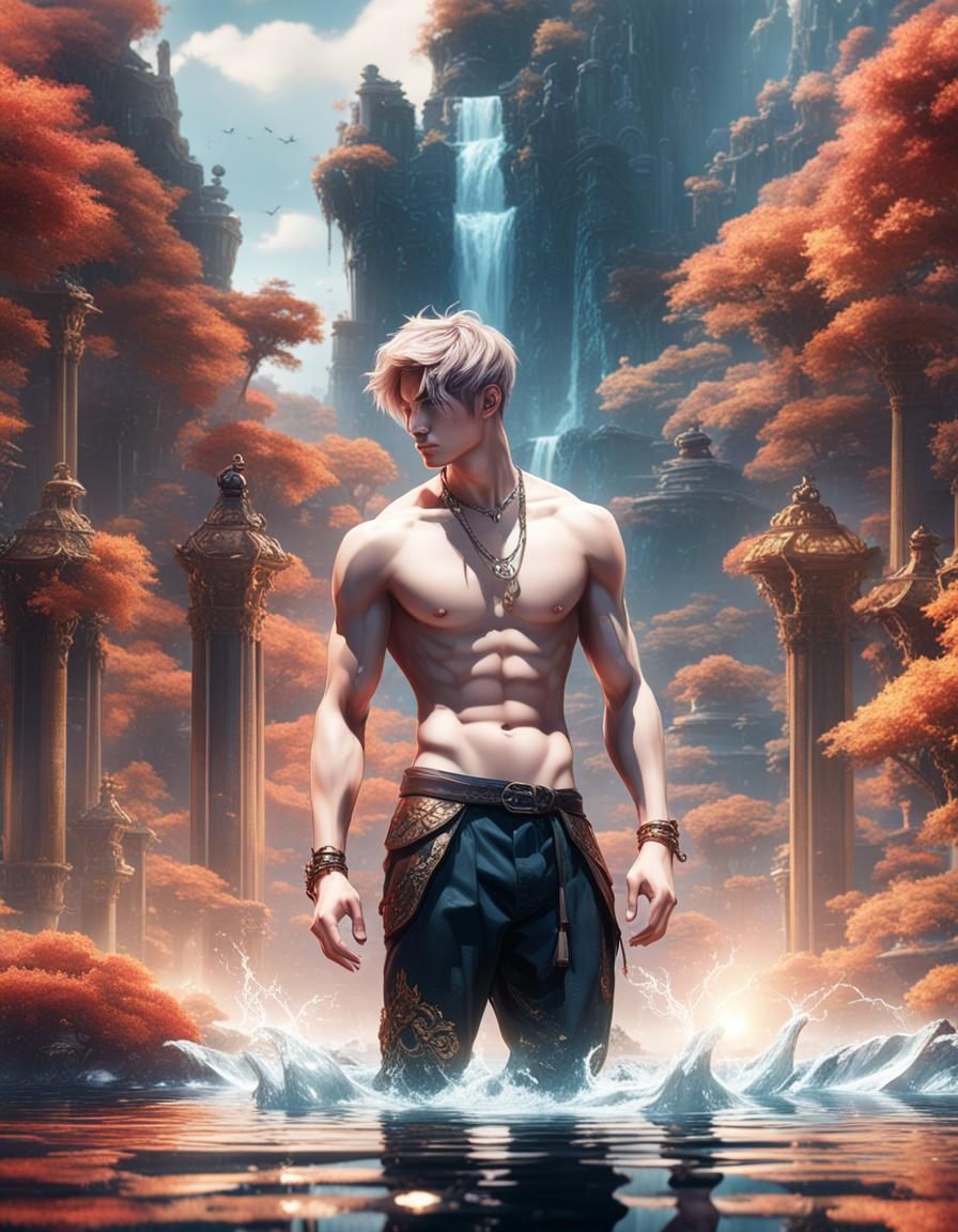 K-Pop Star Narcissus: Detailed Matte Painting