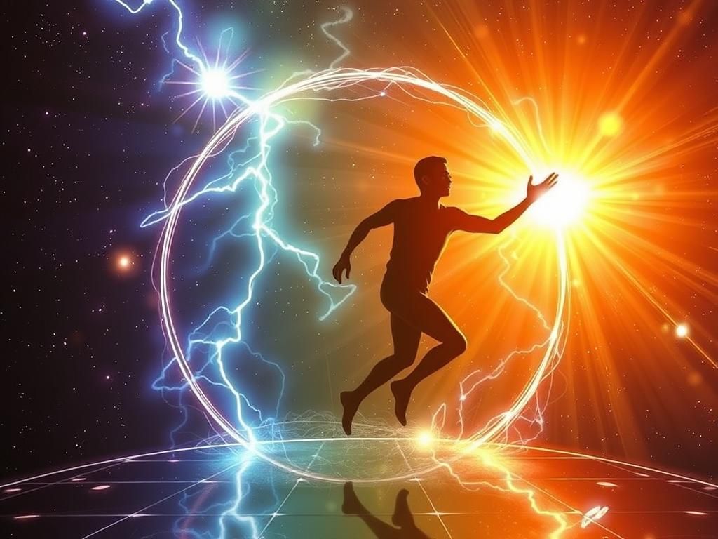 Quantum Space Time Equilibrium Concept Art