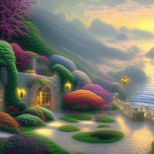 Ethereal Luxury Beach Villa in Fantasy Style