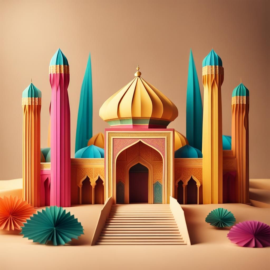 Arabian Desert Palace Origami
