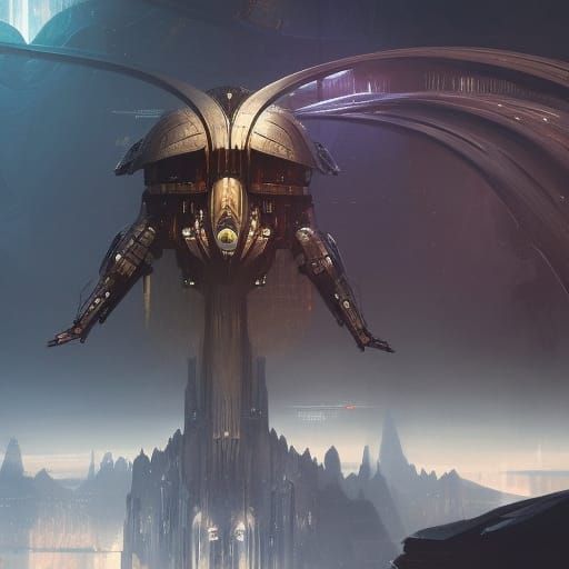 Dark Fantasy Sci-Fi Concept Art in 8k