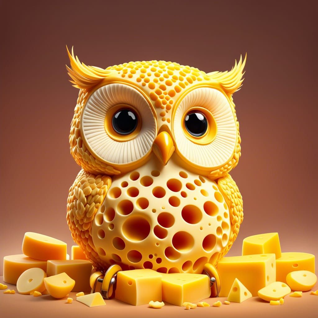 Cheese mozzarella owl!!!